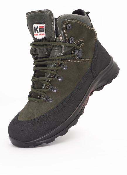 Ботинки KS-SAFETY ПУ-Резина высокие (зеленый)