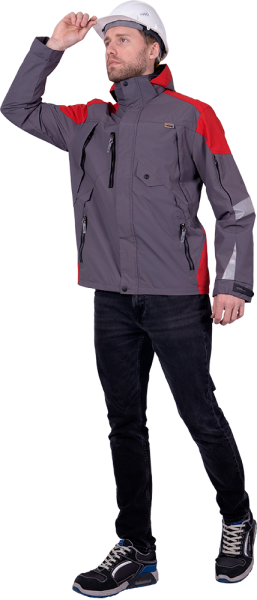 Куртка-штормовка РЕСПЕКТ (синий/красный)