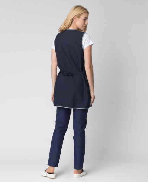 Фартук-сарафан ВИШНЯ женский (т.синий)