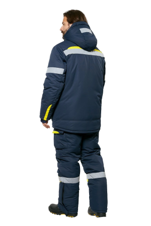 Костюм ВАЛДАЙ-НОРД зимний с ПК (т.синий/желтый)