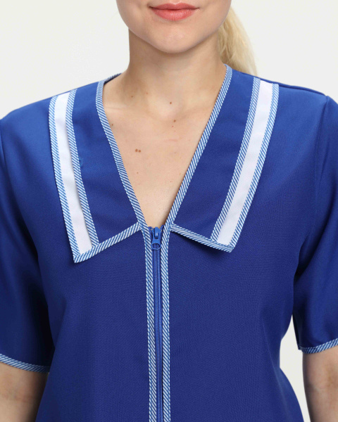 Халат САКУРА женский (васильковый)