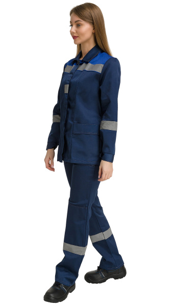 Костюм RONTA KS815 женский с БР (т.синий/василек)