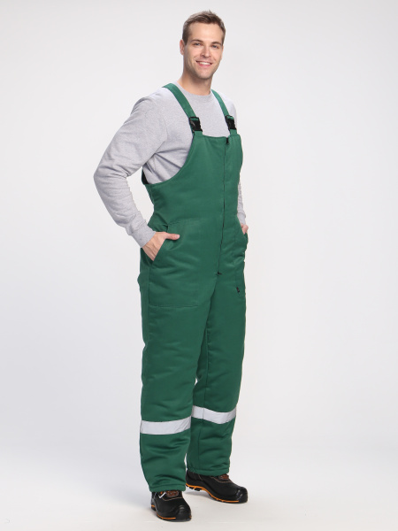 Полукомбинезон ЭКСПЕРТНЫЙ-ЛЮКС зимний (зелёный)