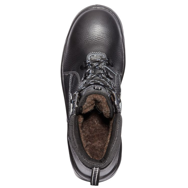 Ботинки КОРВЕТ-2 ПУ/ТПУ шерст.мех с МП (черный/серый)