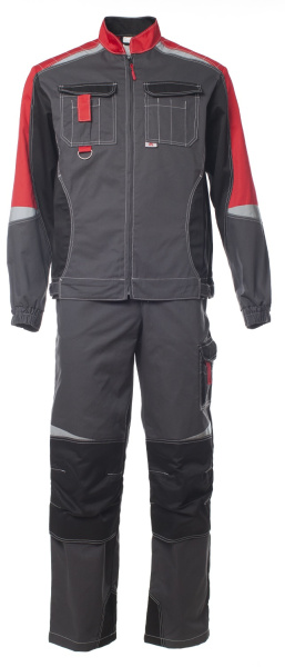 Костюм ФОРМУЛА балтекс 240 с ПК ЭТ (серый/красный/черный)