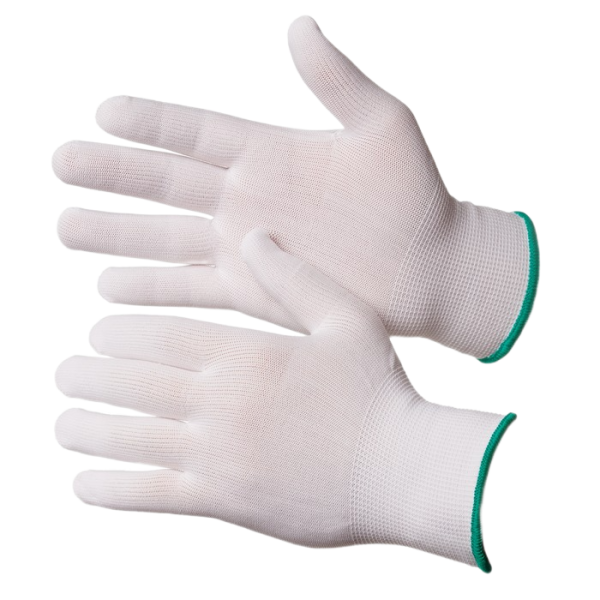 Перчатки TOUCH нейлоновые без покрытия (белый) ИНДИВИДУАЛЬНАЯ УПАКОВКА
