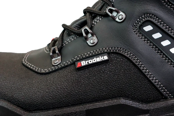 Ботинки BRODEKS GALEON S3 ПУ/Нитрил зимние c КП и АС (черный/серый)