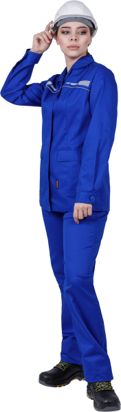 Костюм ОПЕРАТОР женский с БР (василек)