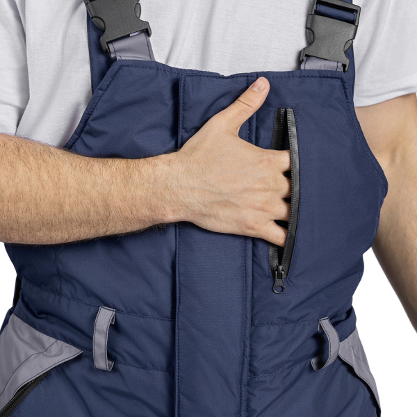 Костюм ФРЕЙЗЕР с ПК утепленный (т.синий/серый)