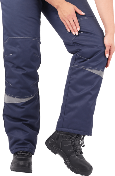 Костюм КМ-10 ЛЮКС жен. зимний c БР (василек/т.синий)