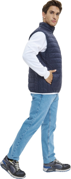 Жилет ДЕМИ стеганый зимний (т.синий)