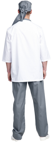 Костюм БИСТРО (белый/т.серый)