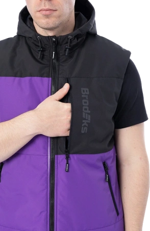 Жилет BRODEKS URBAN KW 133 зимний (фиолетовый/черный)