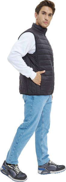 Жилет ДЕМИ стеганый зимний (чёрный)