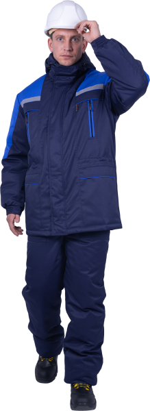 Куртка СПЕЦ зимняя (т.синий/васильковый)