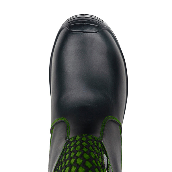 Сапоги ЛИДЕР ИМПОРТ 8762-2РНМ-1 ПУ/Резина шерст.мех с КП (зеленый/черный)