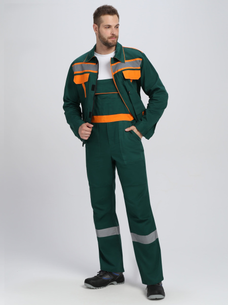 Костюм для ИТР СОП IMP с ПК (т.зеленый/оранжевый)