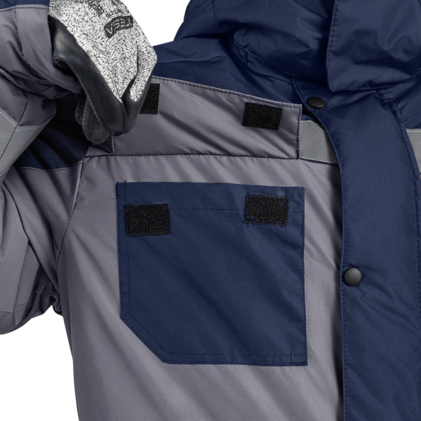 Костюм ФРЕЙЗЕР с ПК утепленный (т.синий/серый)