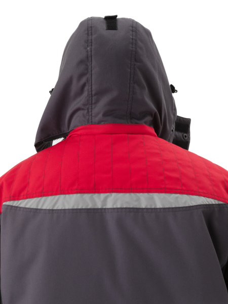 Костюм ВЕКТОР зимний с ПК (т.серый/черный/красный)