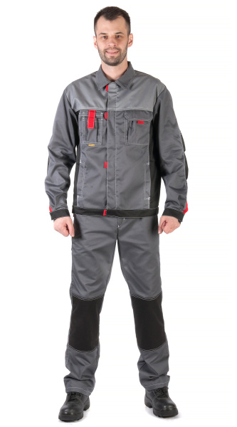 Костюм RONTA KS212 с ПК (серый/черный/красный)