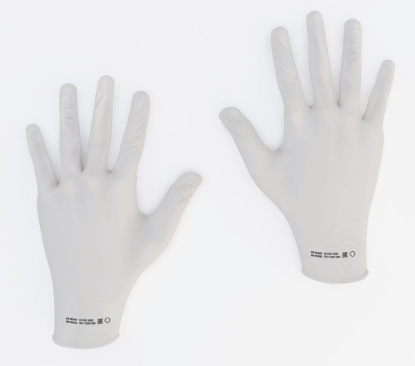 Перчатки DPG MEDIUM WHITE нитриловые неопудренные одноразовые (белый)