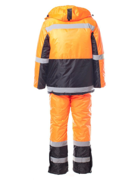 Костюм МЕТЕО зимний с ПК (оранжевый/черный)