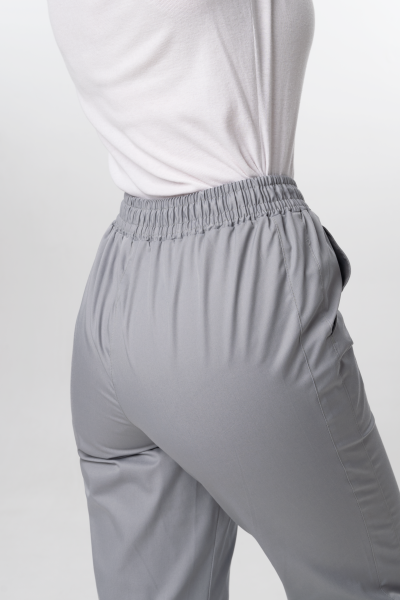 Костюм ГРАЦИЯ женский с БР (серый/белый)