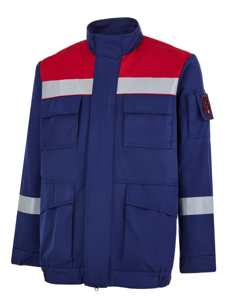 Костюм ЭНЕРГИЯ АРАМИД ЛАЙТ АЛ-2Л 15,1 кал/кв.см с ПК (т.синий/красный)