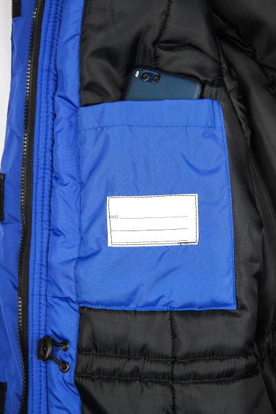 Куртка САКРИН зимняя женская (васильковый/т.серый)