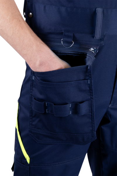 Полукомбинезон ACTIVE FLEX / АКТИВ ФЛЕКС (т.синий/флуоресцентный желтый)