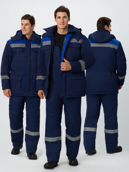 Костюм НЕЙЧ-2 СОП У. зимний с ПК (т.синий/васильковый)