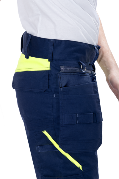 Брюки ACTIVE FLEX / АКТИВ ФЛЕКС (т.синий/флуоресцентный желтый)