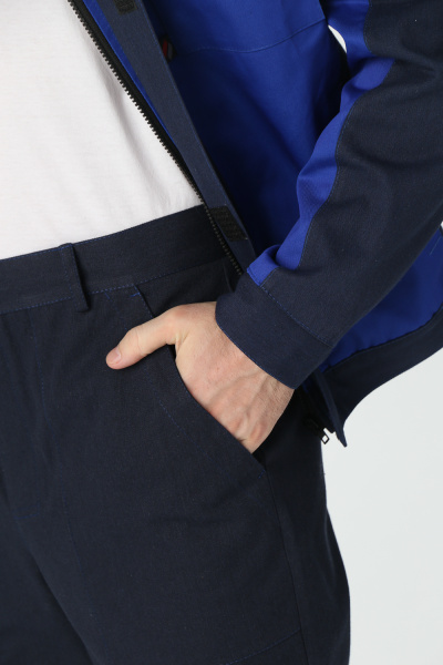 Костюм ВИРАЖ-1 с БР (т.синий/васильковый)