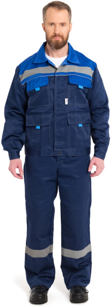 Костюм НОВА с СОП, с БР (т.синий/василёк)