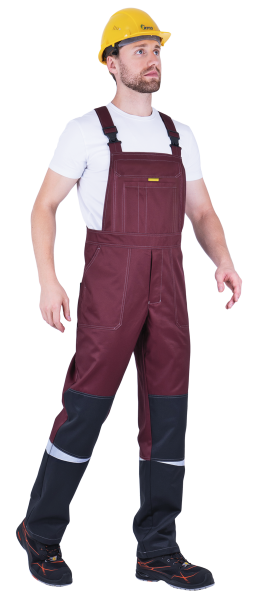 Костюм КМ-10 ЛЮКС с ПК (бордовый/желтый/черный)