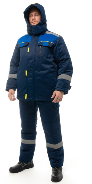 Костюм БРУКЛИН зимний (т.синий/васильковый)