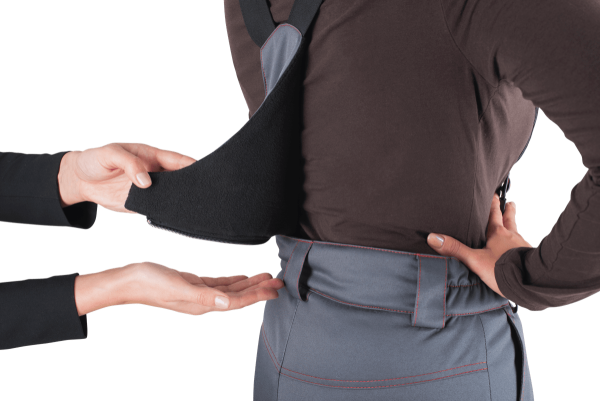 Костюм КМ-10 ЛЮКС жен. зимний c БР (серый/красный)