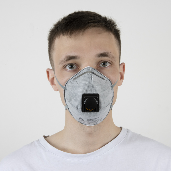 JS-8626 Полумаска Mircon противоаэрозольная с клапаном класс защиты FFP2 NR D ОТГРУЗКА КРАТНО 10 ШТ