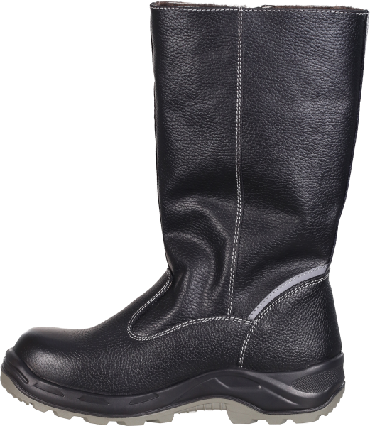 Сапоги TURBO ПУ/нитрил высокие с КП и КС нат.мех (черный)