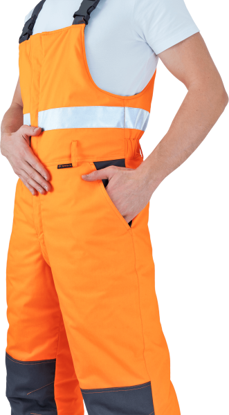 Костюм РЕФЛЕКТ-2 зимний с ПК (оранжевый/серый)