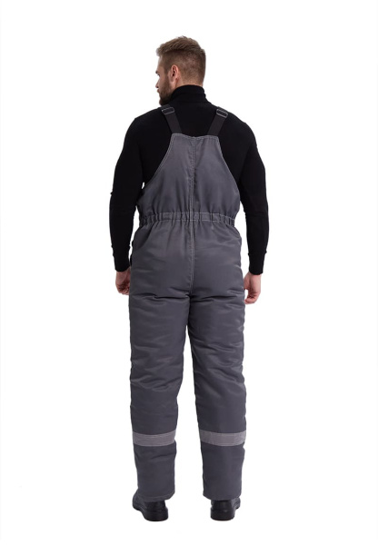 Костюм ВЬЮГА зимний с ПК (т.серый/красный)