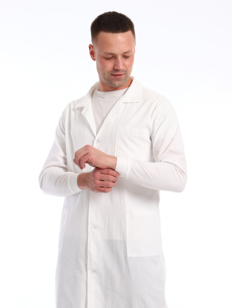 Халат медицинский Бязь ГОСТ (белый)