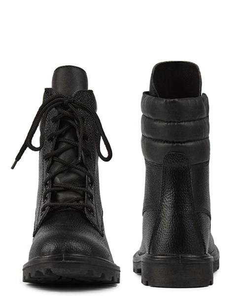 Берцы АРСЕНАЛ ПУ нат. кожа (черный)