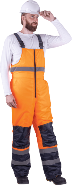 Костюм БРАЙТ зимний с ПК (оранжевый/синий)