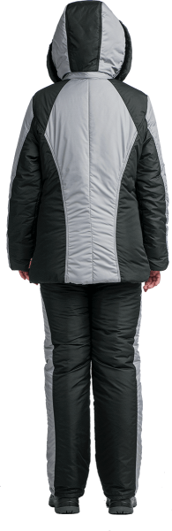 Костюм УРАЛОЧКА женский зимний (черный/серый)