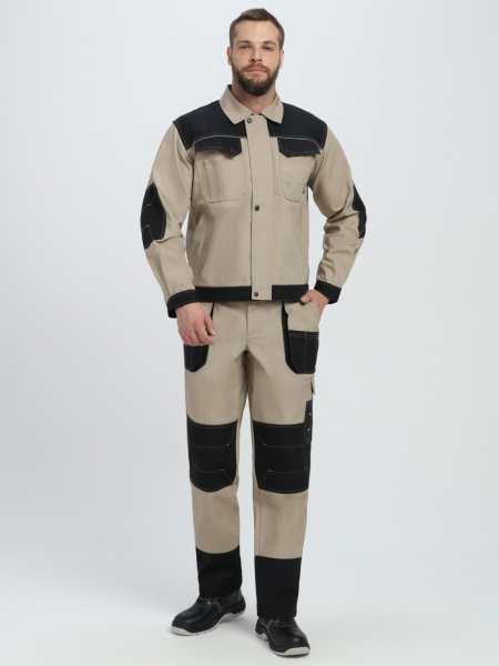 Костюм ВЕСТГАРД-1 с БР (бежевый/черный)