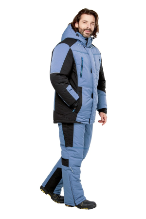 Костюм КРАНЦ-НОРД 4 зимний с БР и жилетом (маренго/черный/голубой) Костюм КРАНЦ-НОРД 4 зимний с БР и жилетом (маренго/черный/голубой)