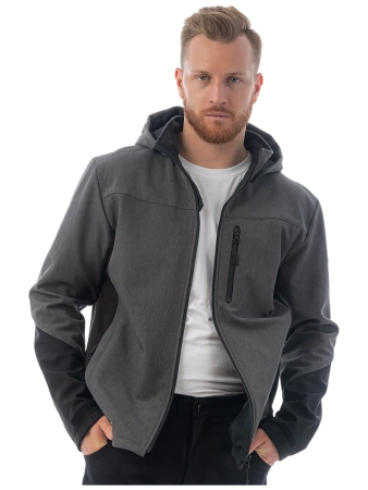Куртка BRODEKS софтшелл KS 237 (серый меланж)