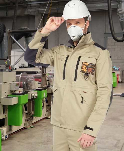 Костюм ПАЛЕРМО с БР (бежевый/черный)