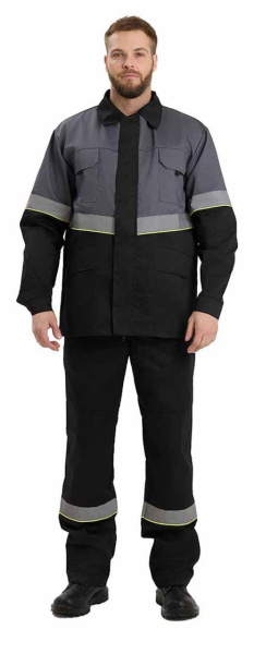 Костюм ЮЖНАЯ ШИРОТА с БР (черный/серый)